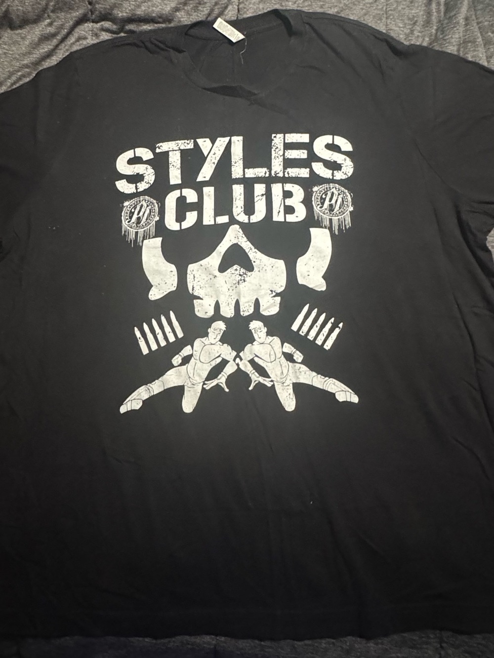 Bella Canvas Black Tee with White 'Styles Club' Graphic